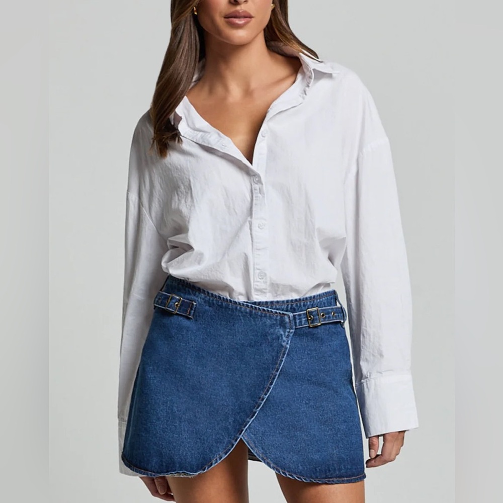 NWT Lioness Anja Denim Mini Skirt Size S
